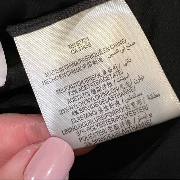 BCBGMaxAzria one Shoulder Mini Dress sz 4 Black and Cream - Picture 7 of 15